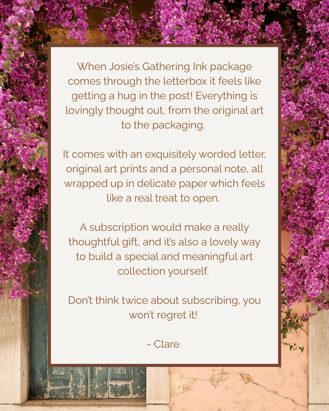 Gathering Ink Prints By Post Club!